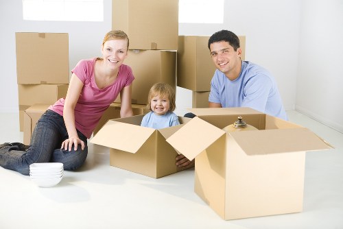 Removal team planning a house move in Kensington