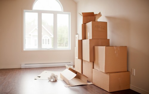 Van loading support for furniture and boxes in Kensington