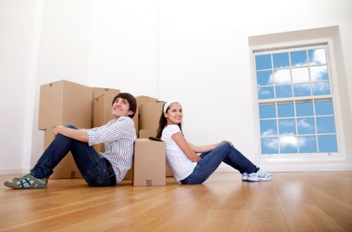 Safe checkout area for Man And Van Kensington payments