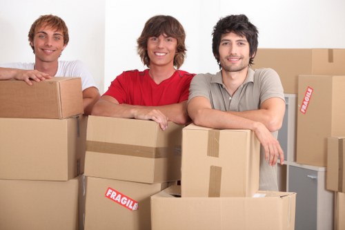 Commercial moving truck support for Kensington office relocations