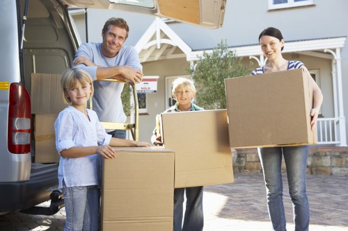 Family preparing for a home move in Kensington
