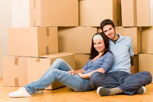Local removals van supporting a Kensington home or office move
