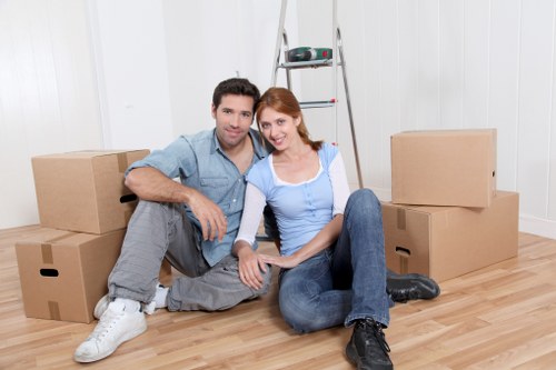 Local Kensington move with boxes and furniture being loaded