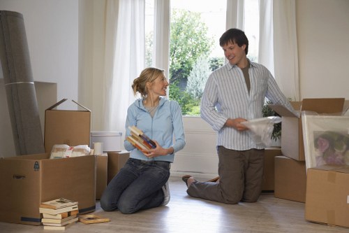 Professional packing materials for a Kensington relocation