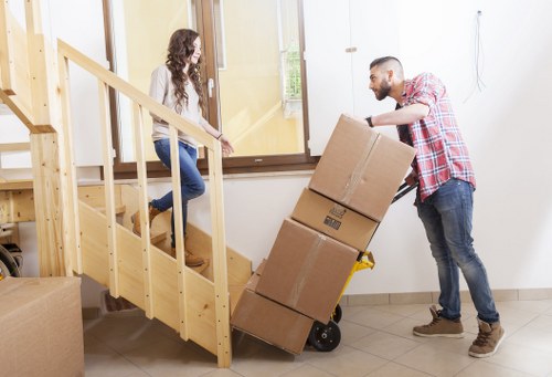 Loading furniture for a Kensington move