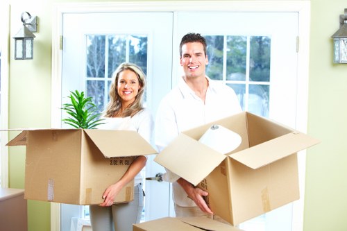 Specialist piano moving equipment used for a Kensington removal